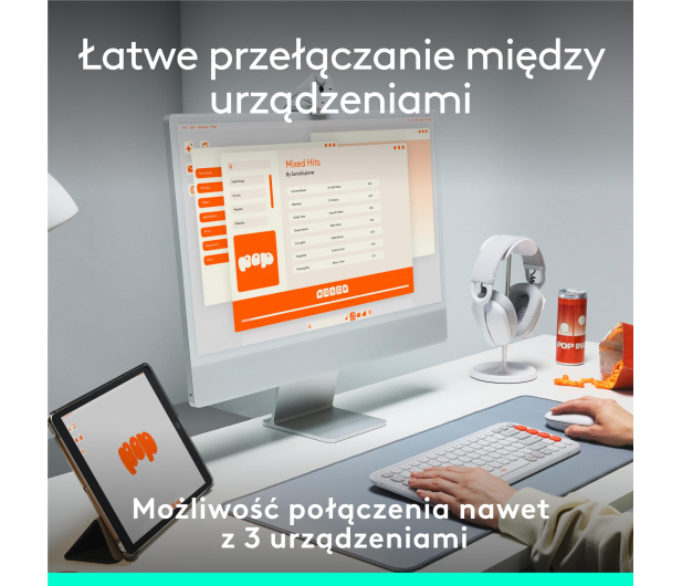 LOGITECH POP ICON Keys lilac 920-013074 - 1276196 - zdjęcie 13